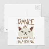 猫が見ているように踊る ポストカード (正面/裏面)