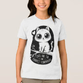 猫が親だ トライブレンドTシャツ (正面)