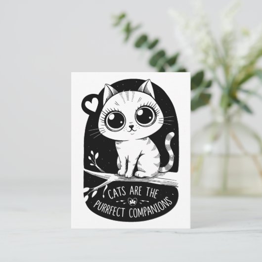 猫が親だ ポストカード (スタンド正面)