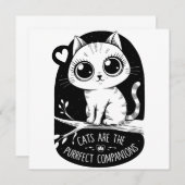 猫が親だ 招待状 (正面/裏面)