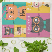 猫が言うヘイおもしろいミーム    キッチンタオル (折り畳み)