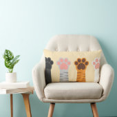 猫が足を上げる ランバークッション (椅子)