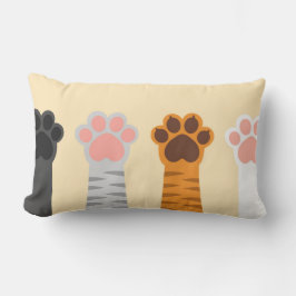 猫が足を上げる ランバークッション