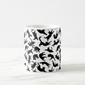 猫が転がり落ちる コーヒーマグカップ (中央)