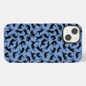 猫が転がり落ちる iPhoneケース (裏面横)
