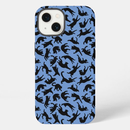 猫が転がり落ちる iPhoneケース (裏面)