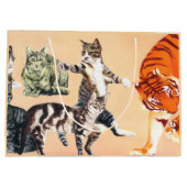 猫が遊抱き枕へ ラージペーパーバッグ (裏面)