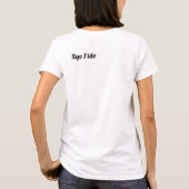 猫が難を逃れる Tシャツ (裏面)