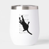 猫が音符にぶら下がっている (背面)