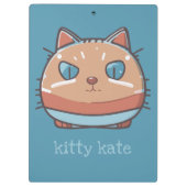 猫が顔を出す クリップボード (裏面)