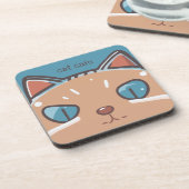 猫が顔を出す コースター (左側)