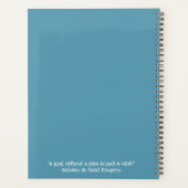 猫が顔を出す プランナー手帳 (裏面)