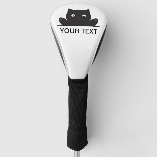 猫が驚く ゴルフヘッドカバー (正面)