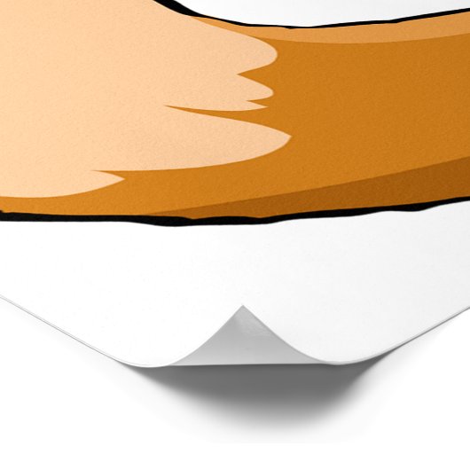 猫が魚を飼う ポスター (角)