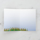 猫が鳥を市に迎える |新しいホーム カード (内部)