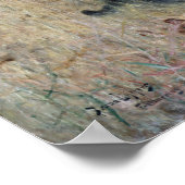 猫が鳥を捕まえたブルーノ・ライジェフォス ポスター (角)