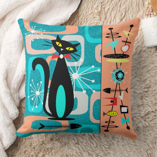 猫が鳴く クッション (ブランケット)