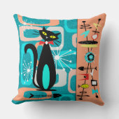 猫が鳴く クッション (正面)