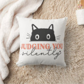 猫が黙って君を判断する クッション (ブランケット)