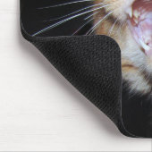 猫が鼠を食っている マウスパッド (コーナー)