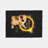 猫が2回生食太陽の4月04.08.24 フリースブランケット (正面(横))