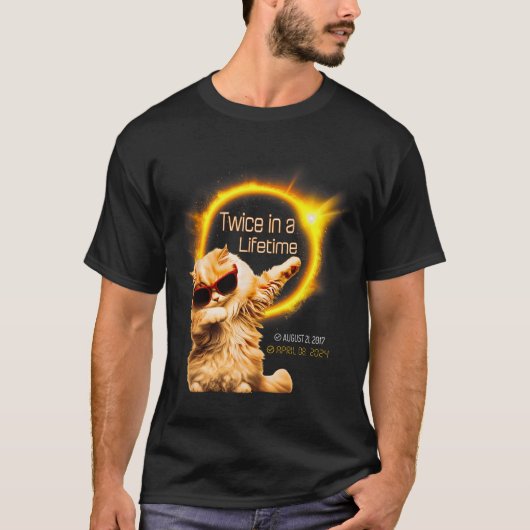 猫が2回生食太陽の4月04.08.24 Tシャツ (正面)