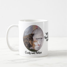 猫が2素晴らし枚の写真と名前を愛 コーヒーマグカップ