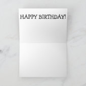 猫が「WHAT?」と言う – おもしろい誕生日 カード (内部)