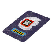 猫がYearbook Photo Prexiller Magnetに着席 マグネット (左側)