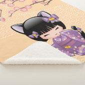 猫こけし人形 - 猫耳芸者 シェルパブランケット (3/4)
