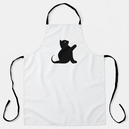 猫ことわざこんにちは エプロン (正面)