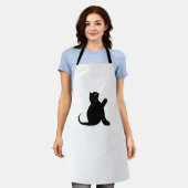 猫ことわざこんにちは エプロン (着用した状態)