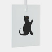 猫ことわざこんにちは ガラスオーナメント (正面右)