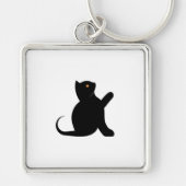 猫ことわざこんにちは キーホルダー (正面)
