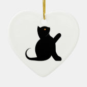 猫ことわざこんにちは セラミックオーナメント (正面)