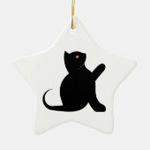 猫ことわざこんにちは セラミックオーナメント (正面)