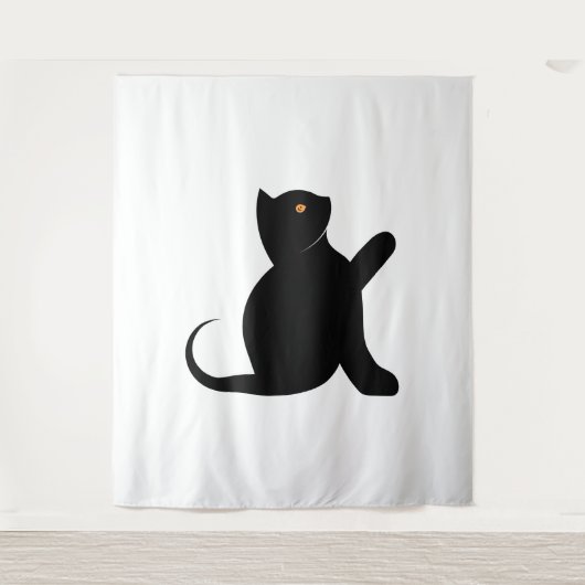 猫ことわざこんにちは タペストリー (正面)