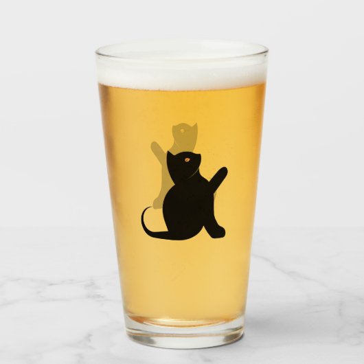 猫ことわざこんにちは タンブラーグラス (ドリンク正面)