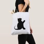 猫ことわざこんにちは トートバッグ (クローズアップ)