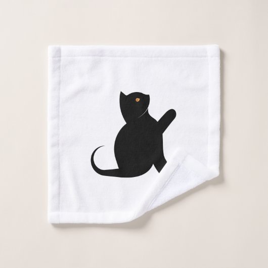 猫ことわざこんにちは バスタオルセット (ウォッシュタオル)