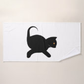 猫ことわざこんにちは バスタオル (バスタオル)