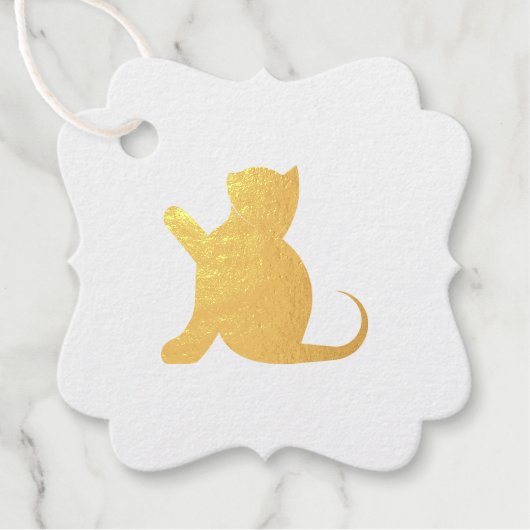 猫ことわざこんにちは フェイバータグ (正面)