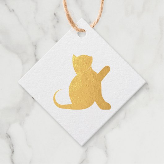 猫ことわざこんにちは フェイバータグ (正面)