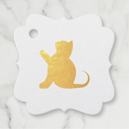 猫ことわざこんにちは フェイバータグ (正面)