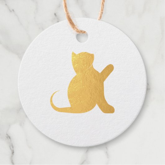 猫ことわざこんにちは フェイバータグ (正面)