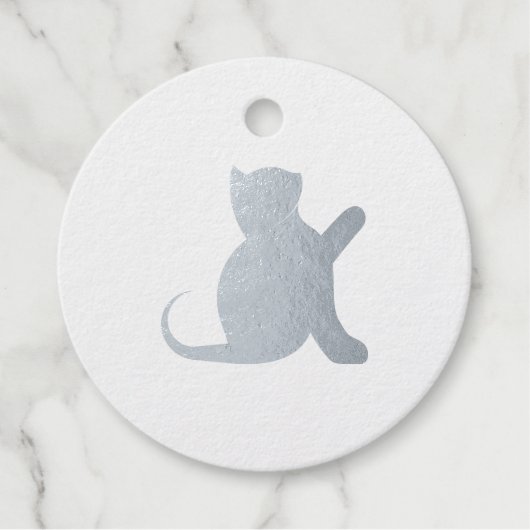 猫ことわざこんにちは フェイバータグ (正面)