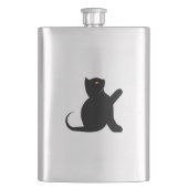 猫ことわざこんにちは フラスク (正面)