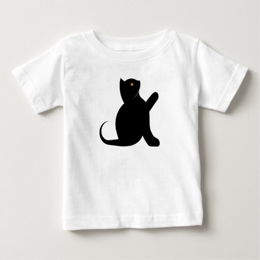 猫ことわざこんにちは ベビーTシャツ (正面)
