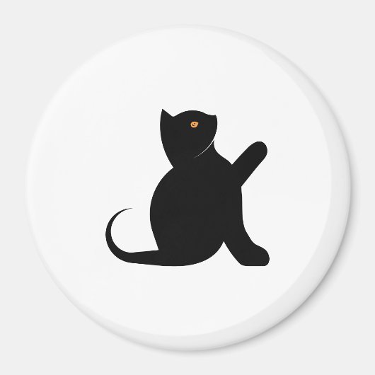 猫ことわざこんにちは マグネット (正面)