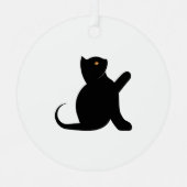 猫ことわざこんにちは メタルオーナメント (正面)